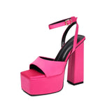 NASBAVI 2025 Women's Summer New Style Super High Heels Waterproof Terrace Trendy Glitter T-Stage Fashion Sandals Wedding Sandals