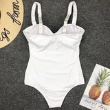 Sexy Underwired Bra Cup One Piece Swimsuit Women Swimwear Female Monokini Push Up Bather Bathing Suit Swim Wear Sexy Bodysuit