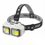 USB Rechargeable COB LED Powerful Headlamp Torch Waterproof  Head Light for Outdoor Camping Fishing Hunting Search Lantern Torch