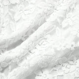 Sexy White Lace Bodysuit Women Solid Color Long Sleeve Sheer Corset Top Autumn Ruffles V Neck See Thourgh Slim Fit Jumpsuit