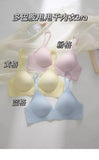 Sexy Kawaii Checkered Bralette Small Bust Lift Japanese Style Anti-Sagging Wirefree Pure Cotton Set Breathable Comfort Bra S-XL