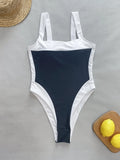 DEAK Sexy Bandeau Black White Swimwear Women Vintage Retro One Piece Swimsuit Bathing Suit Beachwear Monokini Swimming Suit