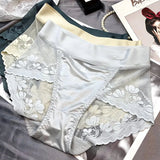 Lace large size high waist underwear women's butt lifting breathable briefs