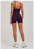 Outdoor Backless Yoga One Piece Suit Women Multiple Wearing Methods Sleeveless Slim Fit Pocket Stretch Sports Fitness Jumpsuit