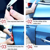 5/10M Car Door Protector Edge Scratch Strip Guard Trim Universal Car Door Anti Collision Protection With Steel Carstyling