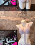 Elegant French Purple Halter Neck Bra Set Delicate Lace Bralette for Small Bust Layered Straps Lingerie UK Sizes MOYISU Sexy Bra