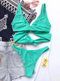 Sexy Adjustable Rings Cross Bandage Bikini Female Swimsuit Women Swimwear Two-pieces Bikini set Bather Bathing Suit Swim Lady
