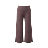 Women Solid Color Capri Pants High Waist Skinny 3/4 Length Flared Pants Casual Loose Fit Cropped Jogging Trousers Daily Summer