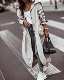 Phantasy Long Trench Coat Women Loose Button Fashion Casual Suit Elegant Female Pockets Streetwear Commuter Lady Coat Autumn