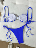 Strappy String Bikinis 2026 Solid Swimwear Female Sexy Shell Swimsuit Women Bathers Bathing Swimming Swim Suit Beachwear