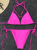 Sexy Neon Extreme Mini Micro String Bikini 2025 Women Swimsuit Female Swimwear Two-Piece Bikini Set Bathing Suit Swim Beach Wear