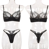 Flounce Sexy Lingerie Lace Transparent Women's Underwear Hot Delicate Erotic Lingerie Set Porn Exotic Sets Sexiest Outfit