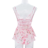 Sexy Crotchless Lingerie Women Lace Hollow Bodysuit Exotic Pajamas Teddy Babydoll Dress Deep V Open Bra Porno Underwear Set