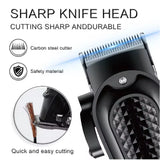 hiena Hair Clipper Professional Hair Cutting Machine Adjustable Hair Trimmer Electric 9000 RPM Barber LED Clipper for Men