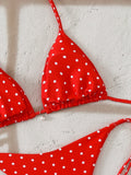 Triangle Halter Thong Bikinis 2026 Women Sexy Swimsuit Dot String Swimwear Female Bathers Bathing Swimming Swim Suit Beachwear