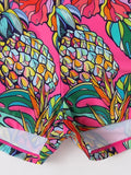 2026 Print High Waist Swimsuit Women High Neck Bikini Drawstring Swimwear Female Bathers Bathing Swimming Swim Suit Beachwear