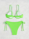 ZTVitality Solid Underwire Sexy Bikini 2025 New Arrival Biquini Padded Push Up Bandage Swimsuit Women Swimwear Summer Beachwear
