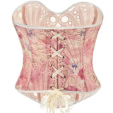 European and American waist cinching jacquard court corset abdominal and chest support tight fitting shapewear bone suit summer