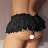 Women Sexy Lingerie Lace Perspective Ladies Dress Erotic Sexy Underwear Transparent Thongs Plus Size Sexy Skirt For Sex
