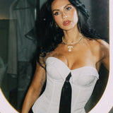 Spring Summer Women's Tank Top 2026 New Sexy Strapless Crop Top Fashion American Style Fishbone Corset Lady Night Club Camisole