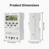 TNCE 30A Timer 220V, time control switch module, set to seconds, 32 groups of timer on and off light, for water pump timer