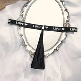 1pcs Letter Low Waist Fashion Sexy Women Thongs Sexy Lingerie Breathable Lady G-string Underwear T-back Black Female Panties