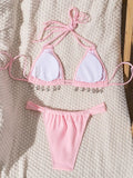 2026 Halter Luxury Rhinestones Diamond Bikini Female Swimsuit Women Swimwear Two-pieces Bikini Set Bather Bathing Suit Swim Lady