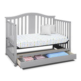 Graco Solano 4-In-1 Convertible Crib With Drawer For Nursery