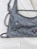 2025 Shiny Sequins Thong Bikini Women Swimsuit Female Swimwear Two-piece Bikini Set High Cut Bather Bathing Suit Swim Beachwear