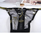 Elegant French Lingerie Set Sexy Embroidery Ultra Thin Bra Thong, Large Bust Minimizer Plus Size Anti Sagging Comfort MOYISU Bra