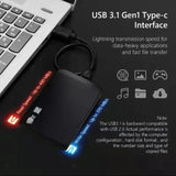 High-speed SSD 256TB USB 3.0 Enclosure Mobile Hard Drive Cases for SSD External Storage HDD Box With USB Cable ABS Tools