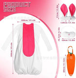 Easter Bunny Costume Women Rabbit Cosplay Outfit Skeleton Bunny Dress Halloween Party Stage Performance Dance Show Costume