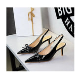 2026 Latest Light Luxury Style Women's Casual High Heel Sandals Summer Exquisite Pointed Shallow Mouth Fine Heel Modern Sandals