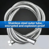 Spray hose, pressurized shower hose, explosion-proof water pipe, rain shower hose, thickened high-pressure shower hose ﻿