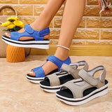 Women Summer Shoes  New Mesh Fish Platform Sandals Women's Open Toe Wedge Sandals Ladies Light Casual Shoes Zapatillas Muje