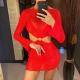 With Long Sleeve Cover Up Halter Bikini Women Swimwear Female Swimsuit Three-pieces Bikini set Bather Bathing Suit Swim V5123