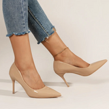 2025 Plus Size Super High Heels Pumps Women Sexy Pointed Toe Stiletto Heel Shoes Woman Patent Leather Shallow Mouth Office Pumps