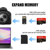 High Speed SD Card 128GB 512GB Micro TF SD Memory Card U3 V30 A2 for Smartphone Android Phone Game Storage