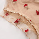 European and American new sexy embroidered see-through hollow one-piece sexy lingerie set