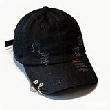 Men Women Denim Baseball Cap Stylish Solid Color Adjustable Hats for Travel Daily Wear Summer Sun Hats