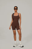 Women's Sports Jumpsuit Yoga Fitness Combination Lift Buttocks Bare Back High Elasticity Gym Sexy Sports Jumpsuit Gym Romper