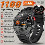 2026 New T-Rex3 Pro GPS Tracker Smartwatch Men 120-Day Standby 1100mAh Clock Rugged Outdoor Sport 10ATM Waterproof Call Watches