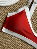 DEKA Swimsuit Bordered Bathsuit Bikini Set Women Swimwear Beachwear Female Bathing Suit Patchwork Basic Bikini Push-up Swim