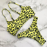 14 Color S - XL Sexy Leopard Bikini Women Swimwear Female Swimsuit Two-Pieces Bikini Set Brazilian Bather Bathing Suit Swim V871