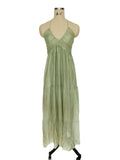 Foridol Backless Sexy Summer Dress for Women Off Shoulder Halter Long Dress Green V Neck Holiday Beach Sundress Party Boho Dress