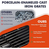Ticify Dual Fuel BBQ Grill With Gas Griddle And Charcoal