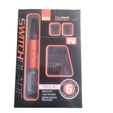 2-in-1 Facial Hair Trimmer, Unisex Nose Hair Trimmer Suitable for Nose Hair, Ear Hair, Eyebrows, and Chin Hair - Battery-Powered