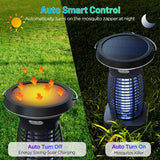 Solar Mosquito Zapper Outdoor Rechargeable Bug Zapper