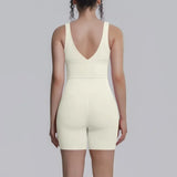 Women's Yoga Set Sports Running Fitness Beautiful Back Vest Hip Lifting Slim-Fit High Waist Shorts Training Gym Workout Suits