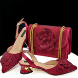 Doershow African fashion Italian Shoes And Bag Sets For Evening Party With Stones gold Italian Handbags Match Bags! HDF1-3